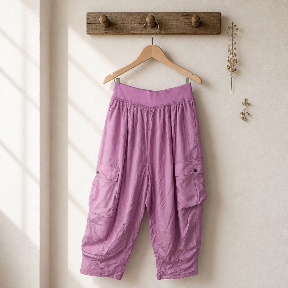 FP Movement Free People Way Home Cargo Jogger Lilac  Womens Medium NEW
